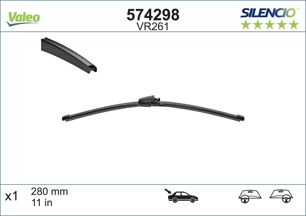 Lamela stergator 574298 VALEO